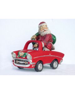 Weihnachtsmann im Auto verkleinert