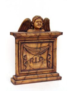 Grabstein mit Engel lebensgroß