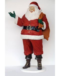 Weihnachtsmann dick lebensgroß