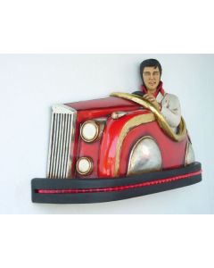 Autoscooter mit Elvis lebensgroß