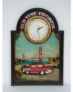 Oldtimer Werbeschild als Uhr keine Angabe