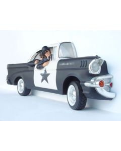 Polizeiauto mit Blues Brothers verkleinert