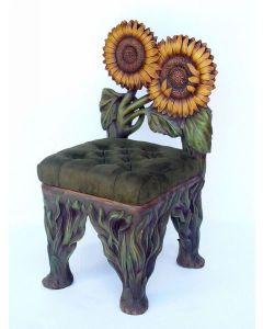 Sonnenblumen Stuhl lebensgroß