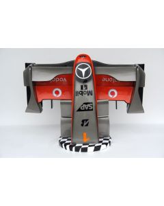 Formel 1 Nase mit Flagge Silber verkleinert
