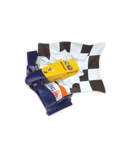 Formel 1 Nase mit Flagge Blau verkleinert