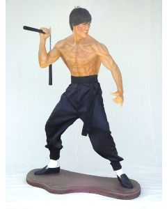 Kung-Fu Kämpfer lebensgroß