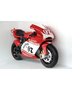 Rotes Racingbike Orginalgröße verkleinert