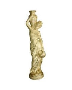 Antike Frauenfigur mit Vase verkleinert