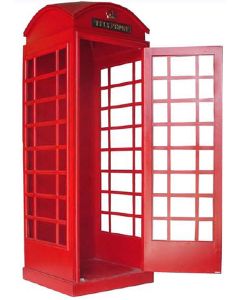 Londoner Telefonzelle lebensgroß