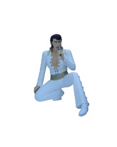 Elvisdouble  kniend lebensgroß