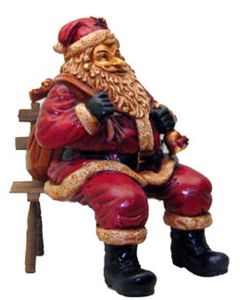 Weihnachtsmann sitzend verkleinert