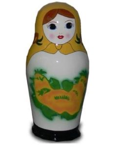 Matroschka orange klein lebensgroß