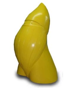 Kleiner moderner Weihnachtszwerg gelb verkleinert