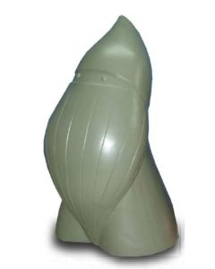 Kleiner moderner Weihnachtszwerg silber verkleinert