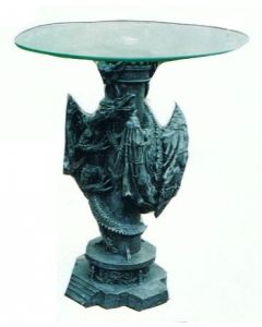 Beistelltisch mit Drachen an der Säule verkleinert