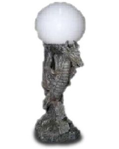 Drachenfigur mit Lampe verkleinert