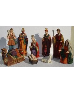 Krippenfiguren 10 teilig verkleinert
