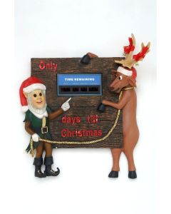 Lustiger Weihnachtsrelief mit Countdownfunktion verkleinert