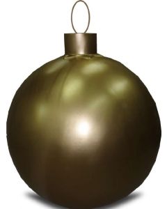 Weihnachtskugel ohne Struktur Gold vergrößert