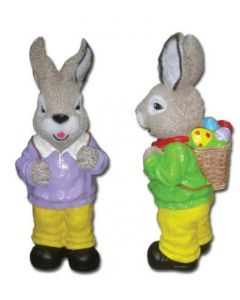 Osterhase mit Kiepe vergrößert