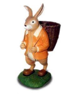 Hase mit Kiepe vergrößert