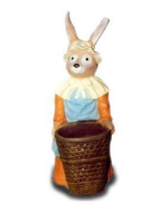 Osterfrau mit Korb vergrößert