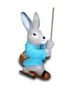 Osterhasenschüler blau hängend lebensgroß