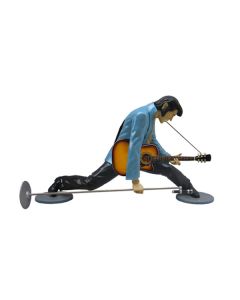 Elvisdouble  in Pose lebensgroß