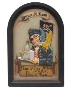 Piratenschild Pirate-Rum verkleinert