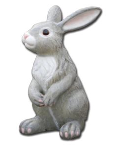 Grauer Osterhase Medium  vergrößert