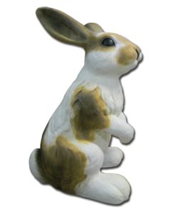 Braun weißer Osterhase Medium vergrößert
