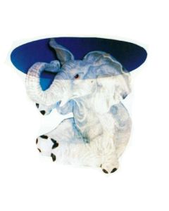 Glastisch mit Elefant verkleinert