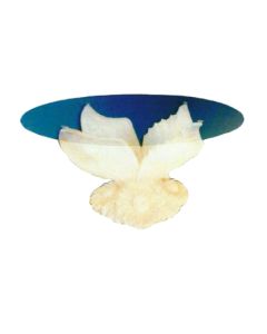 Glastisch mit Blumenmotiv vergrößert