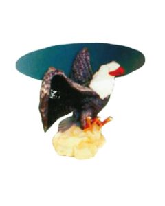Glastisch mit Weißkopfseeadler lebensgroß