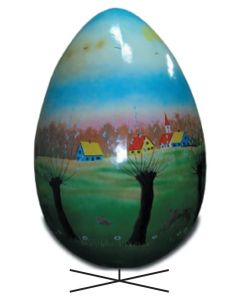 Riesenosterei mit Osterlandschaft übergroß XXL