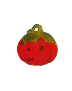 mittelgroßer Halloweenkürbis mit Gesicht lebensgroß