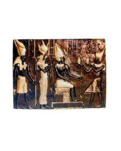 Wandgemälde Ägypten gold bronze lebensgroß