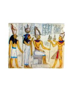 Wandgemälde Ägypten farbig lebensgroß