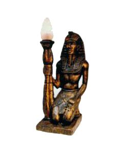 bronzefarbener Ägypter mit Fackel als Lampe verkleinert