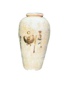 ägyptische Vase beige lebensgroß