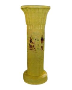 kleine ägyptische Säule mit Hieroglyphen verkleinert