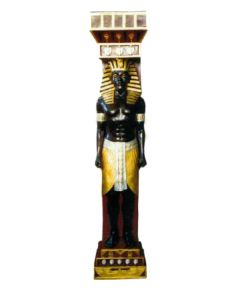 große ägyptische Säule mit Pharao lebensgroß