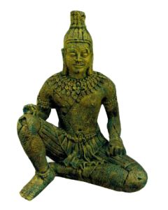große Mayafigur in Steinoptik lebensgroß