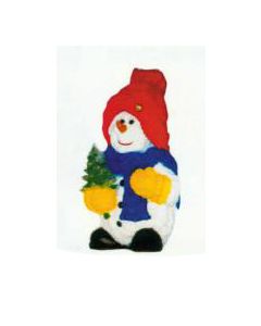 bunter Schneemann klein Variante 2 verkleinert