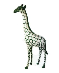 grüne Giraffe mittel mit weißen Flecken verkleinert