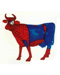 lebensgroße Spiderkuh Spiderman lebensgroß