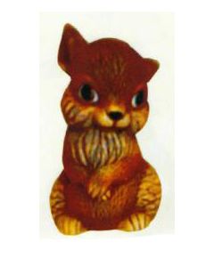 großer dunkelbrauner Hamster lebensgroß