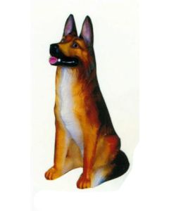 Schäferhund sitzend lebensgroß