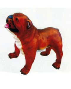 Mops mit Zunge lebensgroß