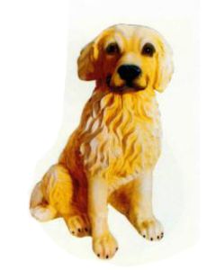 Golden Retriever Welpen sitzend lebensgroß